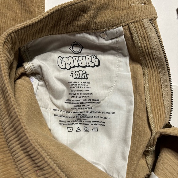 NWT Empyre Tori 90’s Tan Corduroy Skater Pants- size 4 - Picture 7 of 8